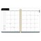 Black Solid | 2026 6x7.75 Inch Weekly Desk Planner | Foil Stamped Cover